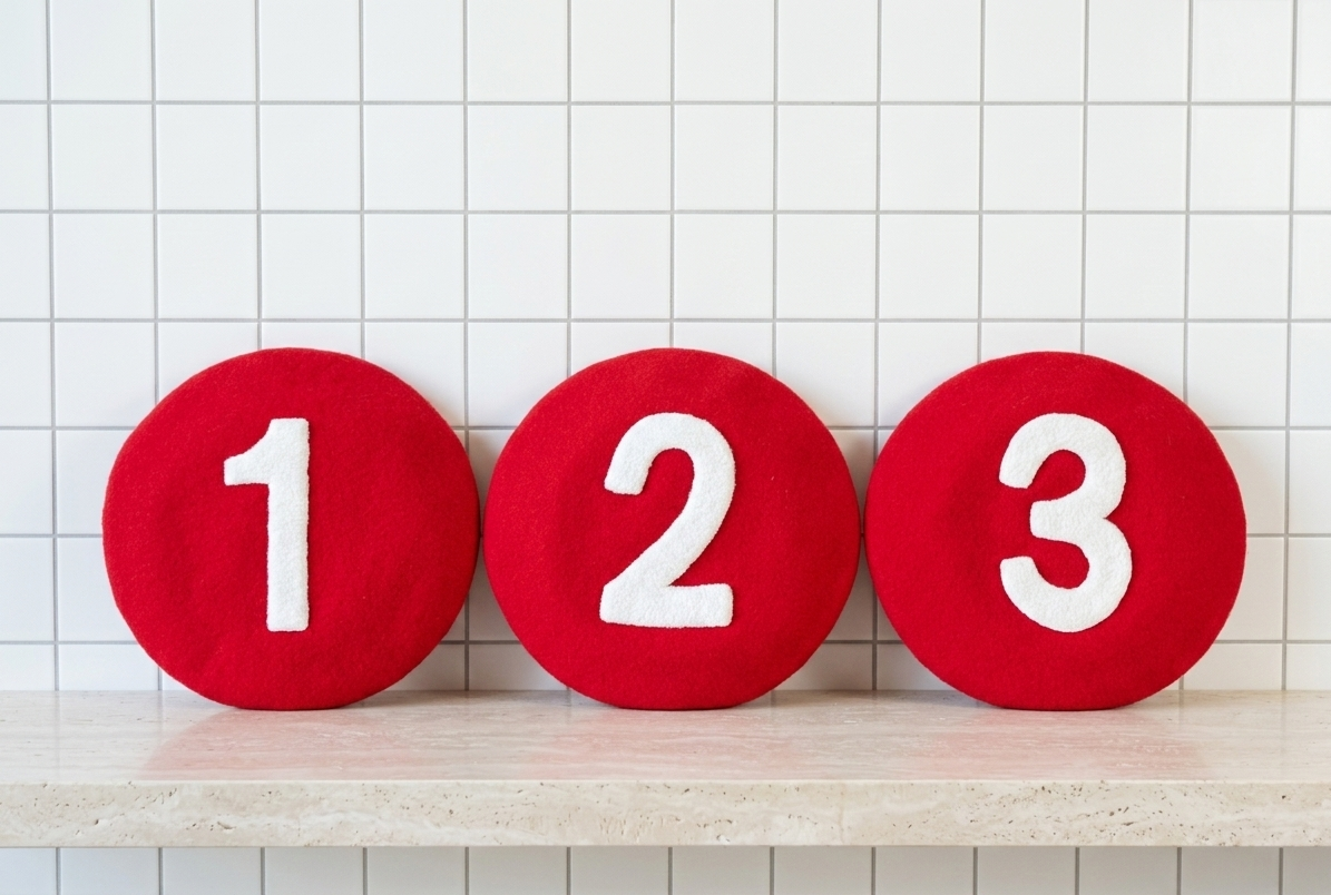 Custom Number Beret - Add Your Personalization