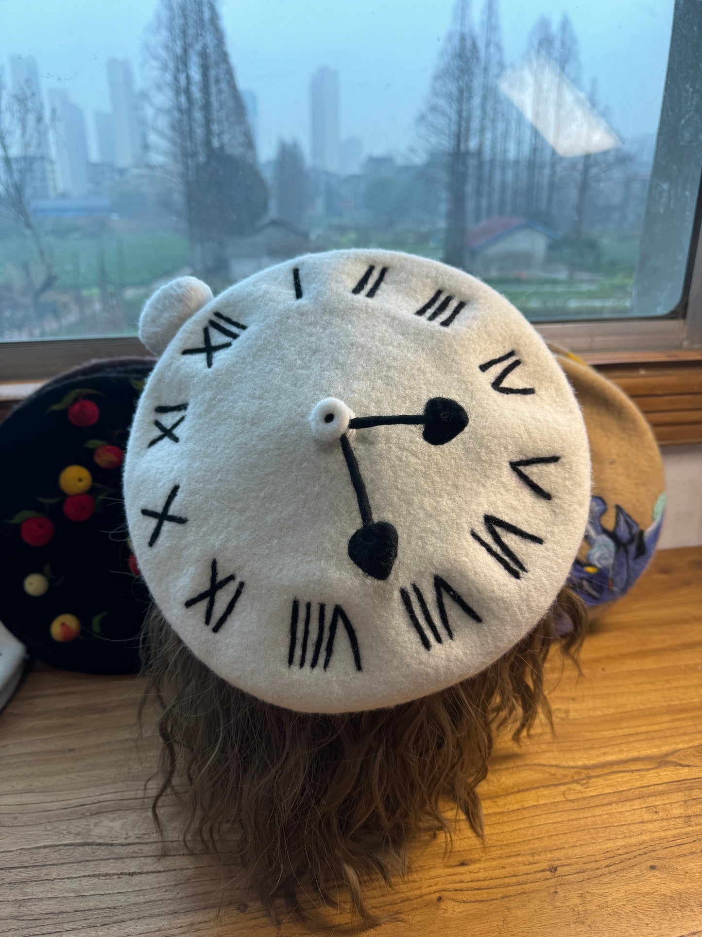 Dali Melting Clock - Interactive Handmade Beret