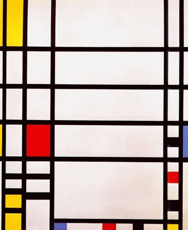 Piet Mondrian Trafalgar Square - Abstract Geometric Art Beret