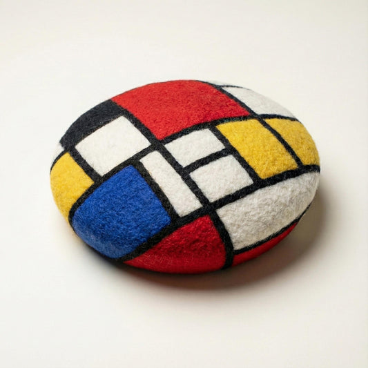 Piet Mondrian Trafalgar Square - Abstract Geometric Art Beret