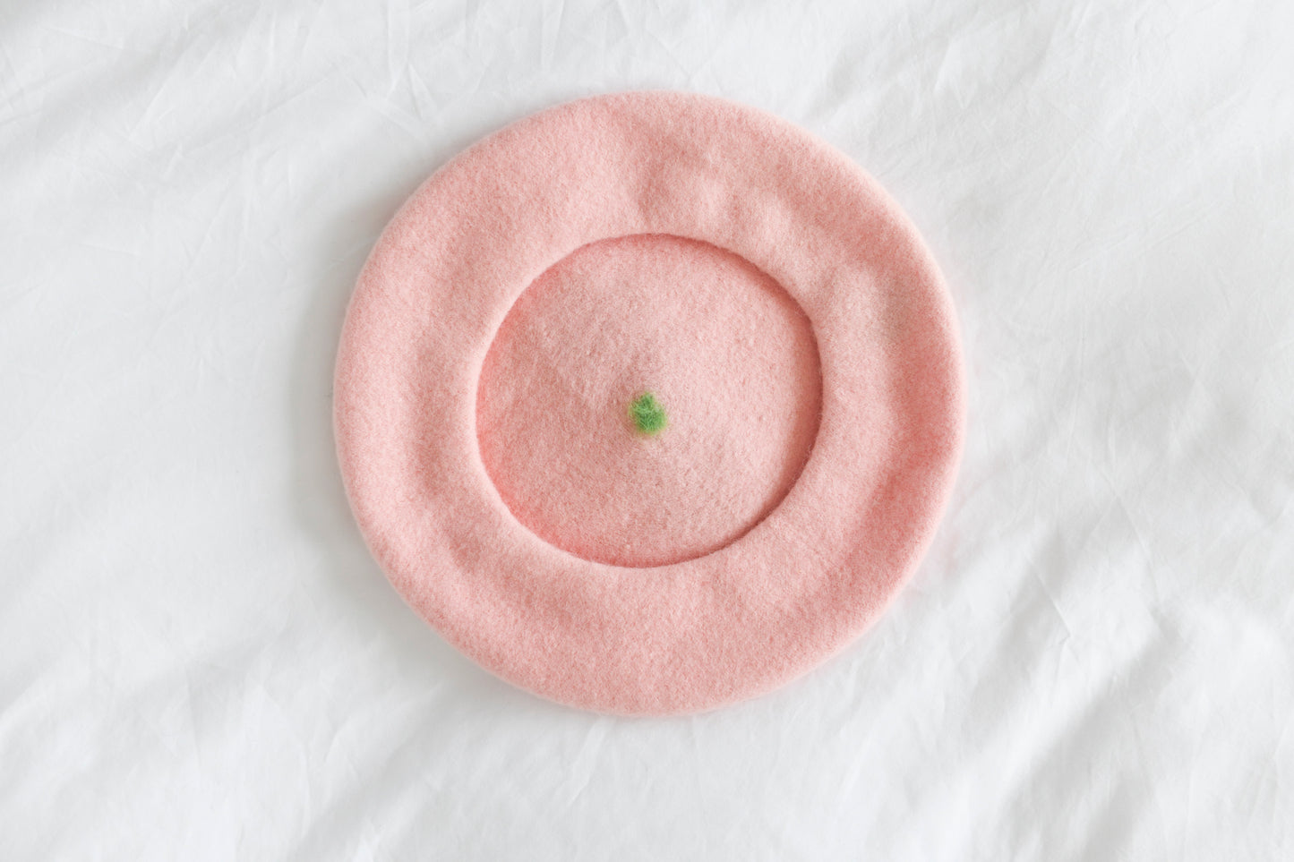 Pink Peach Beret - Fruit Inspired Artisan Headwear