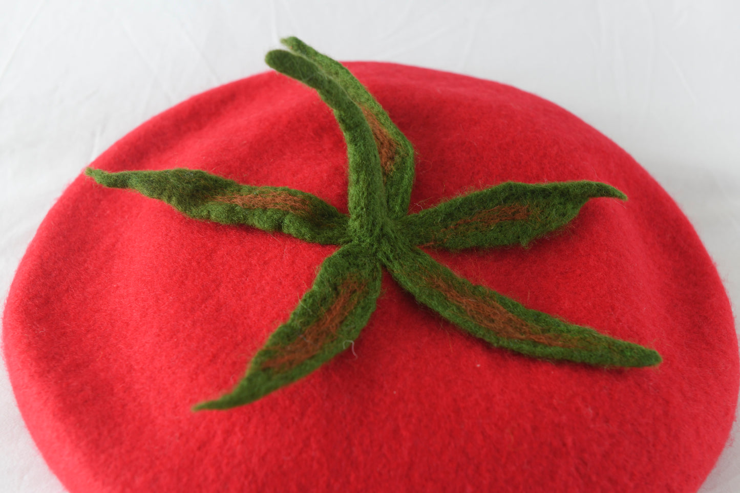 Red Tomato Beret - Vegetable Inspired Artisan Headwear