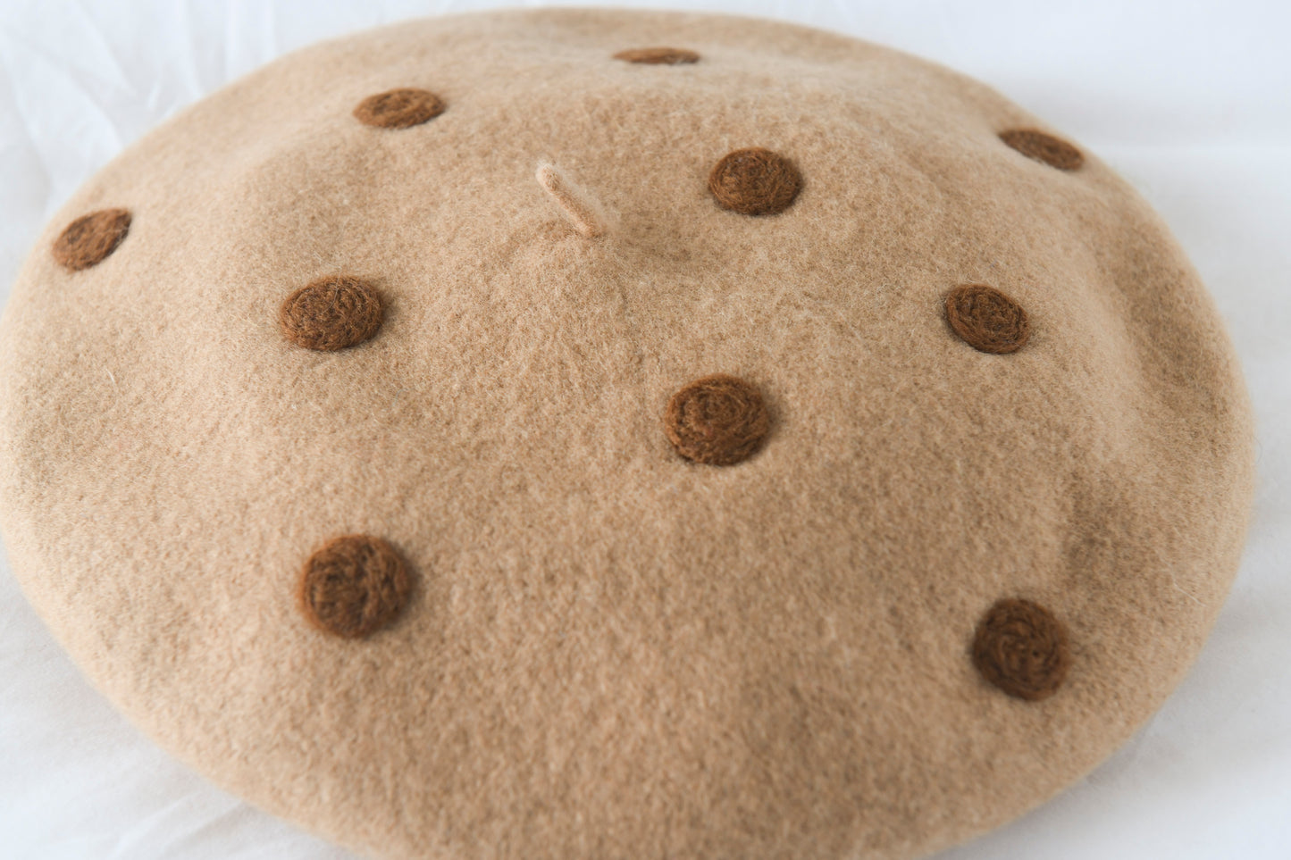 Cookie Beret - Hand Felted Wool Hat