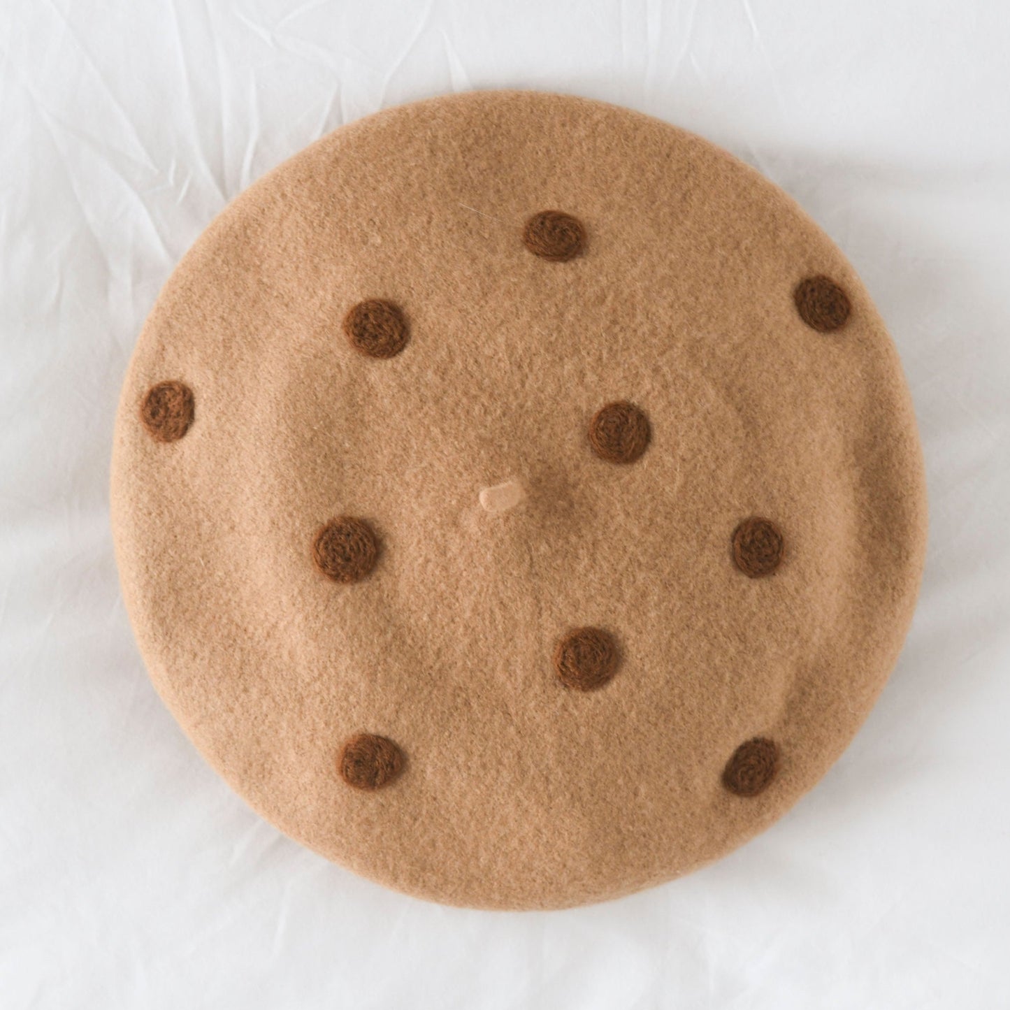 Cookie Beret - Hand Felted Wool Hat