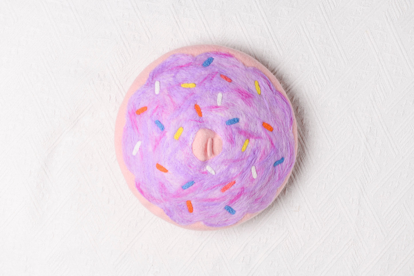 Donut Beret - Hand Felted Wool Hat