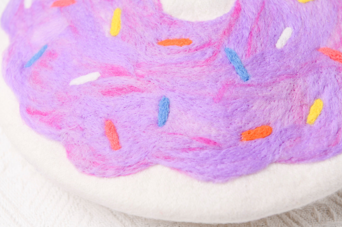 Donut Beret - Hand Felted Wool Hat