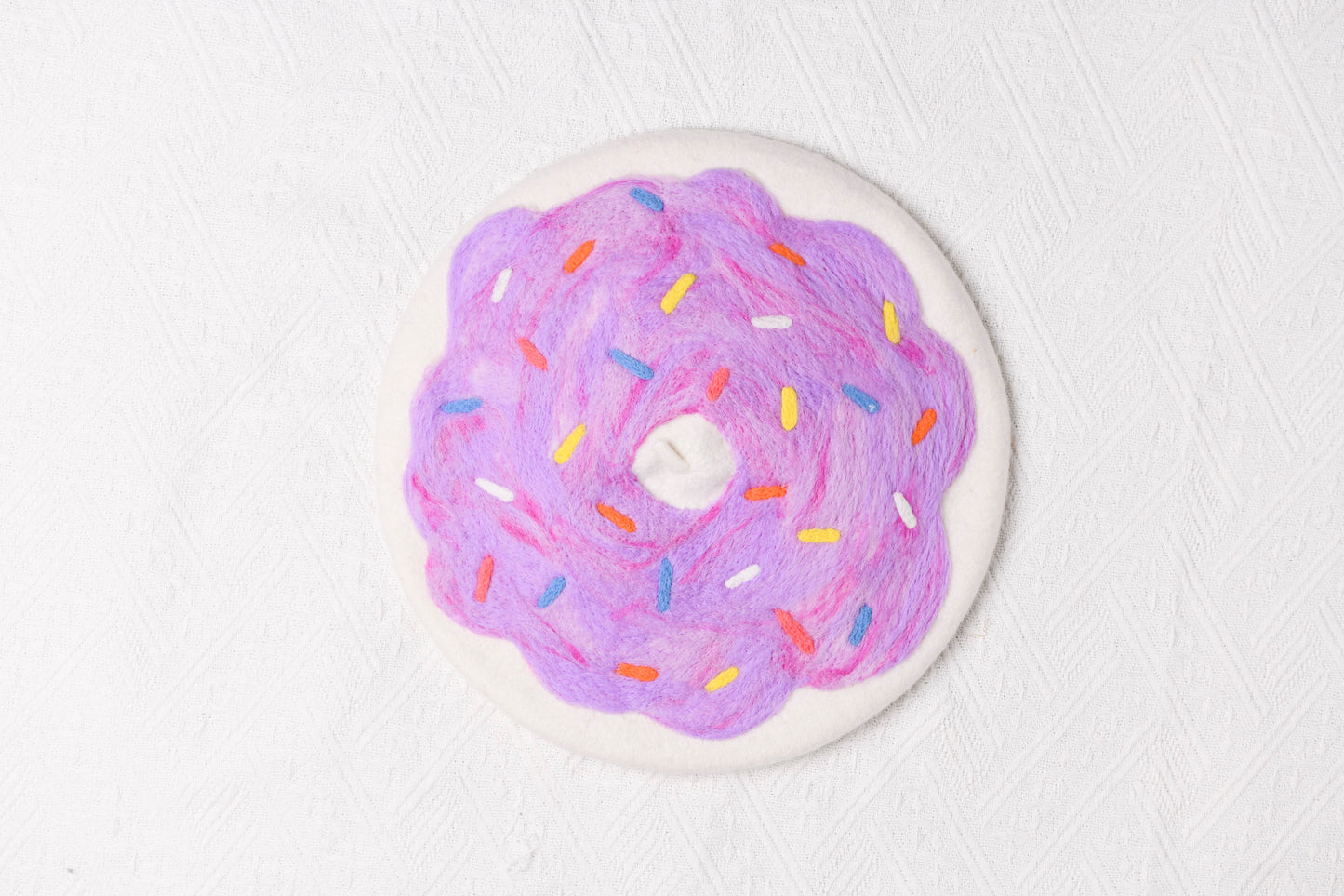Donut Beret - Hand Felted Wool Hat