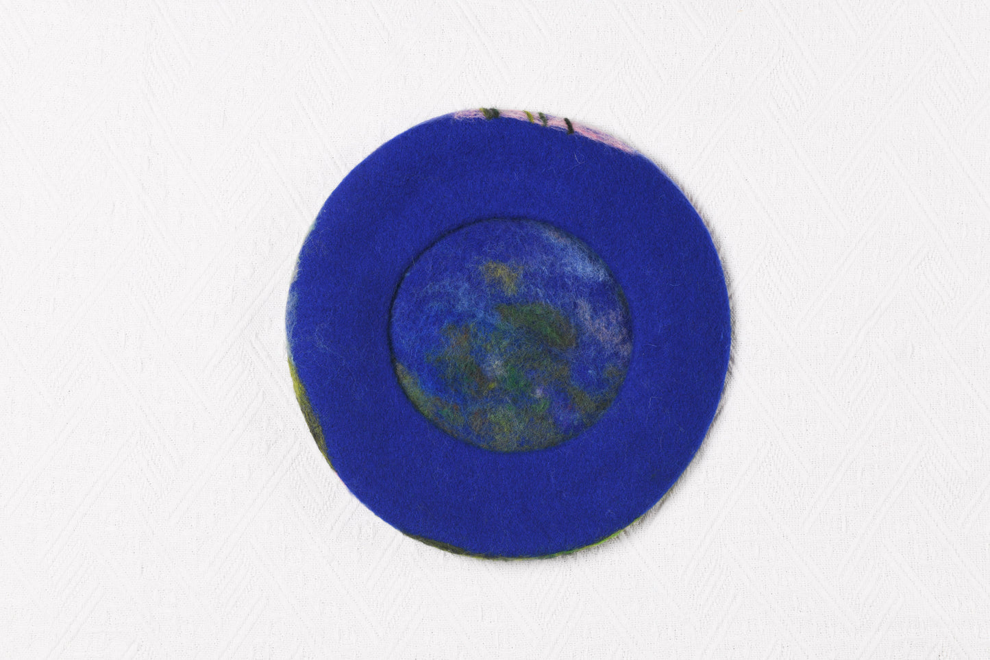 Monet Water Lilies - Hand Felted Wool Beret