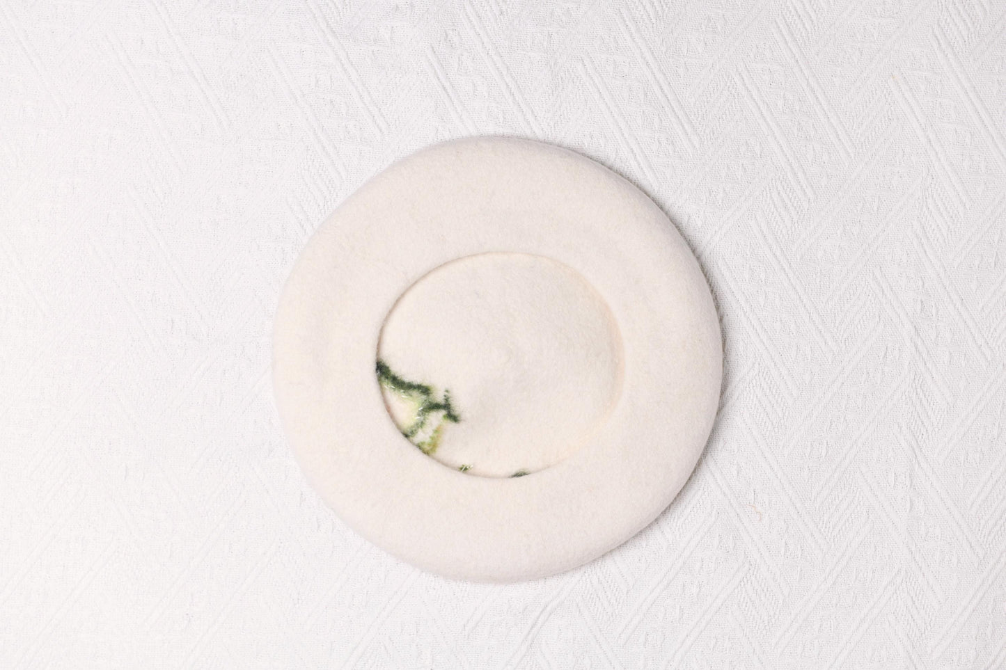 Avocado Wool Beret - Beaded Foodie French Hat