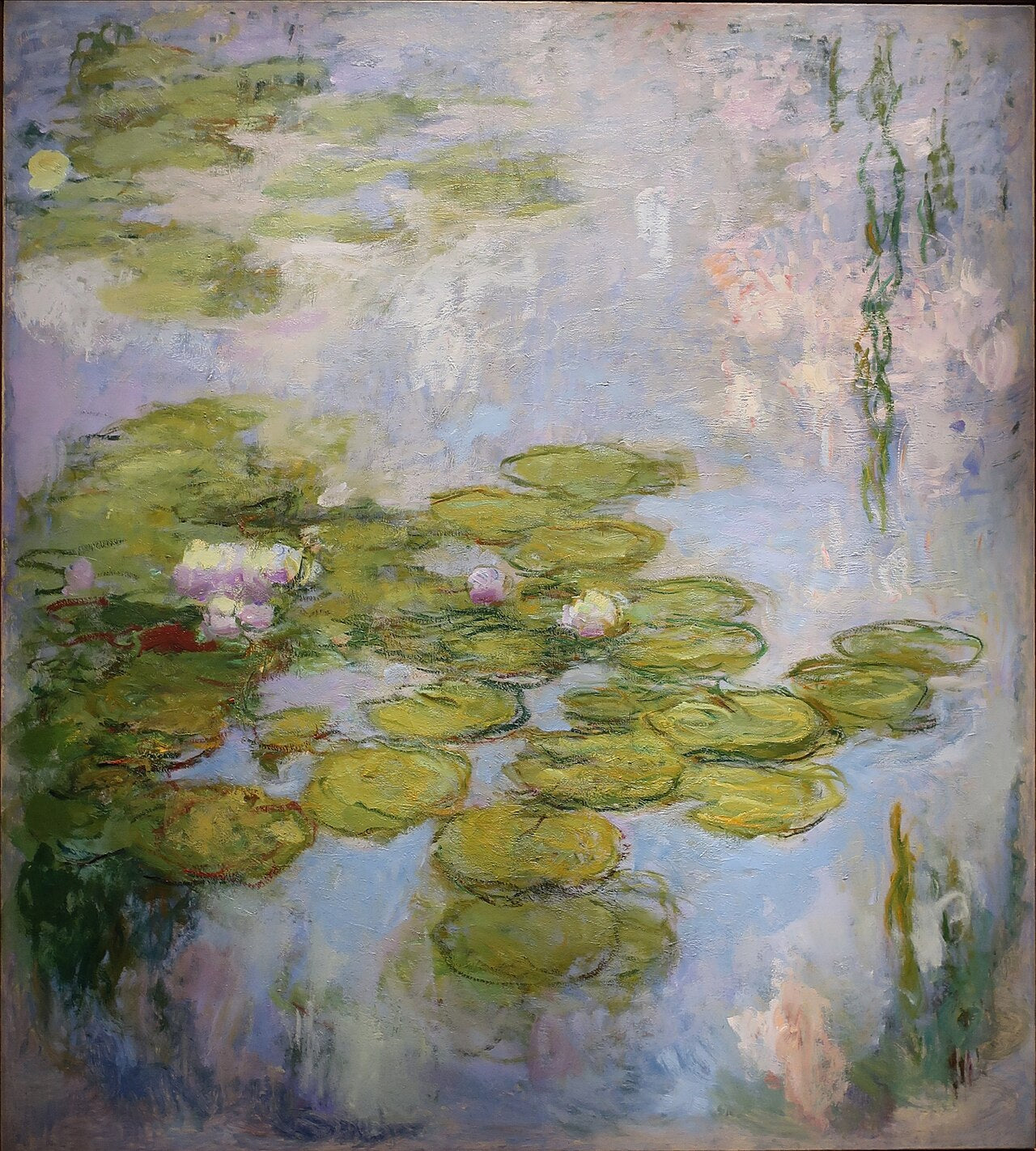 Monet Water Lilies - Hand Felted Wool Beret